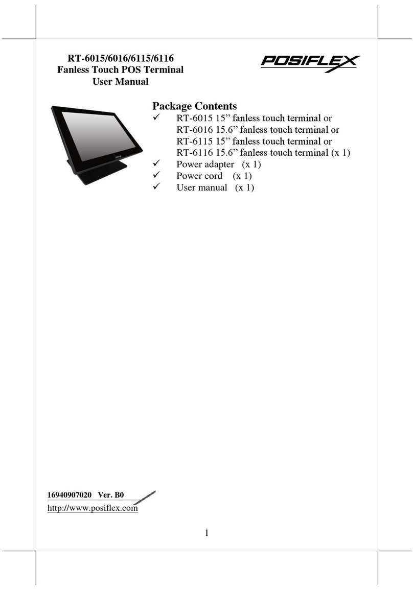 POSIFLEX RT-6015 User manual