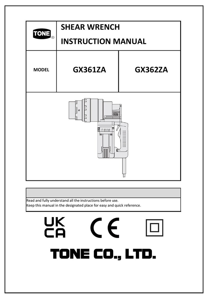 Tone GX361ZA User manual