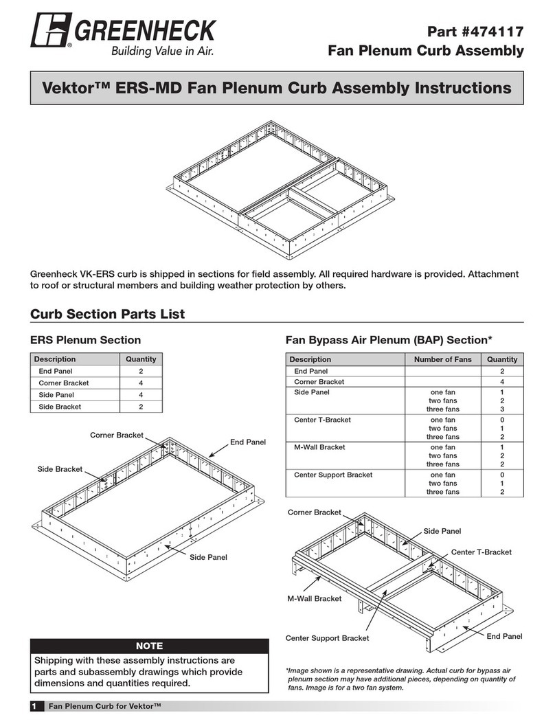 Greenheck Vektor ERS-MD User manual