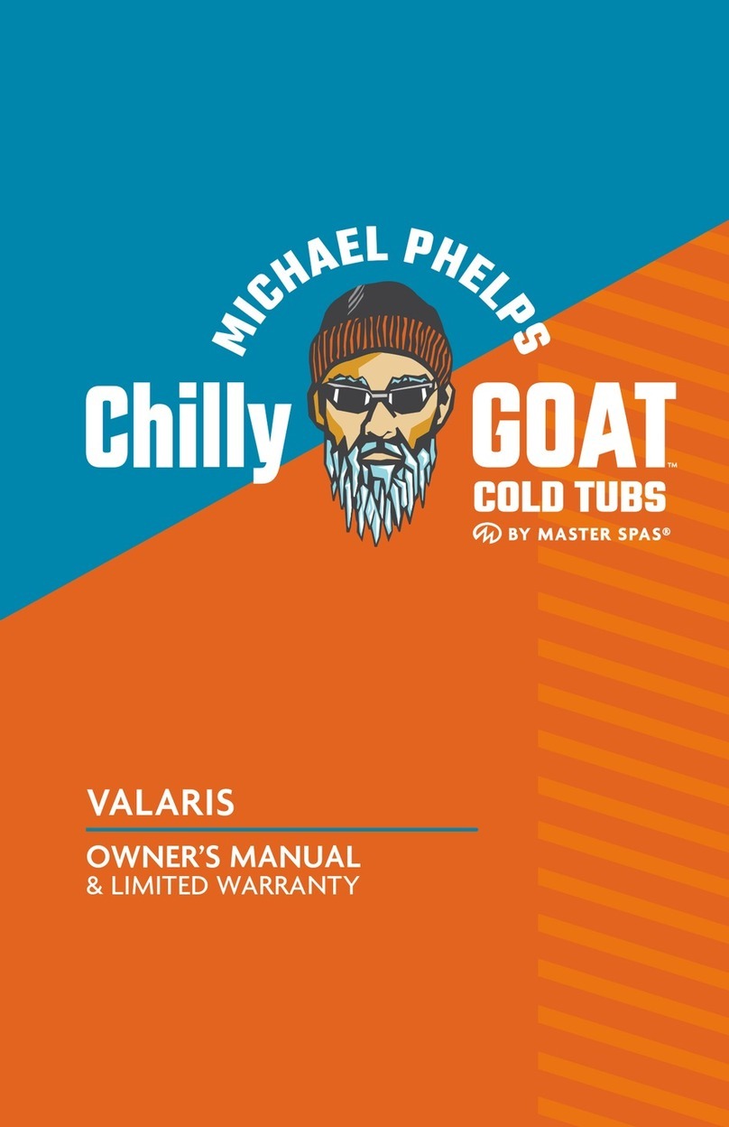 Master Spas MICHAEL PHELPS CHILLY GOA COLD TUB VALARIS User manual Master Spas MICHAEL PHELPS CHILLY GOA COLD TUB VALARIS User manual