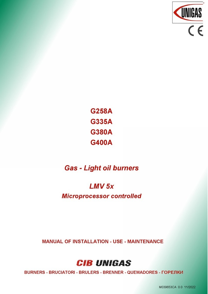 CIB UNIGAS G335A Operating manual