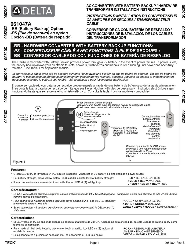 Delta 061047A installation instructions