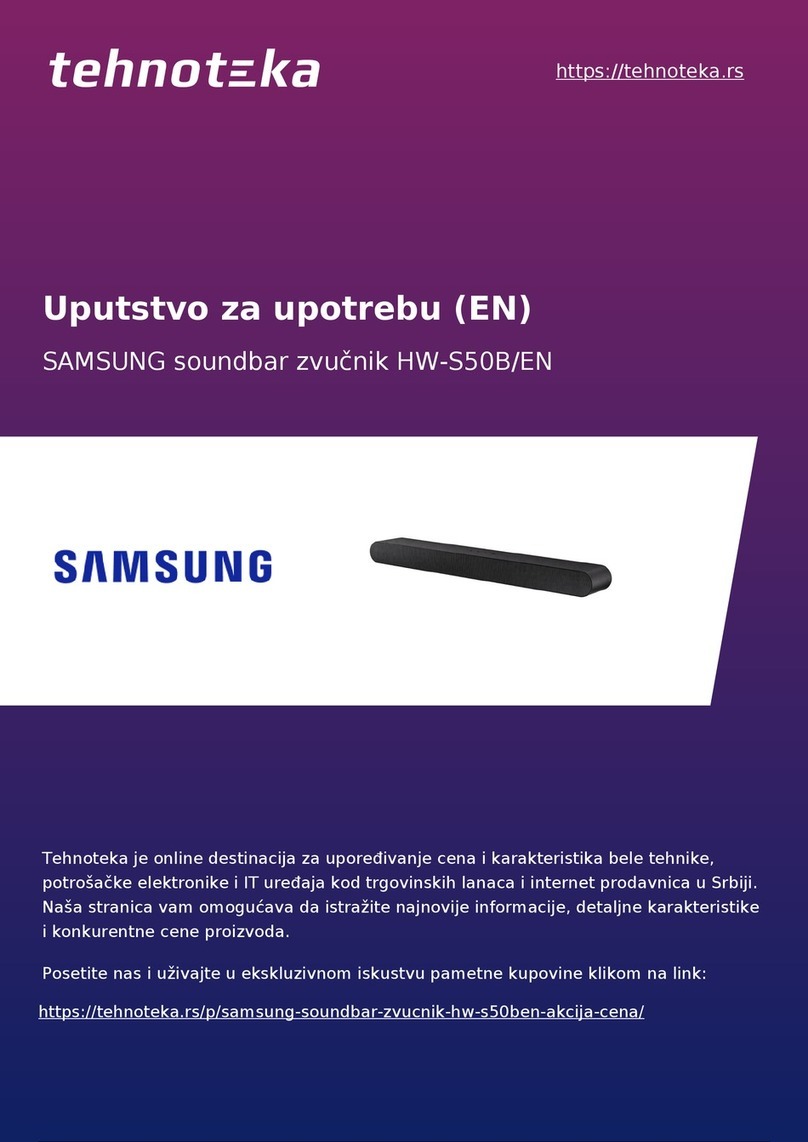 Samsung HW-S50B/EN Installation instructions