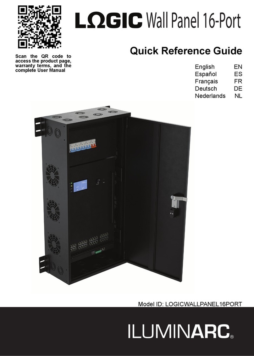 Iluminarc LOGIC Wall Panel 16-Port Quick reference guide