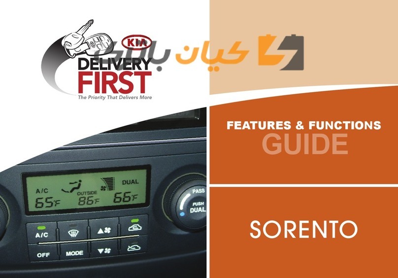Kia Sorento 2007 Features & functions guide