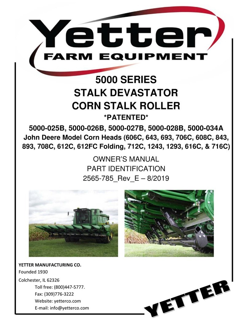 Yetter 5000-025B User manual Yetter 5000-025B User manual