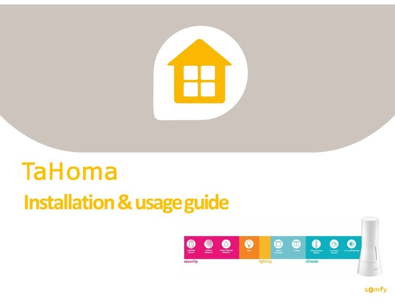 SOMFY TaHoma Operating manual