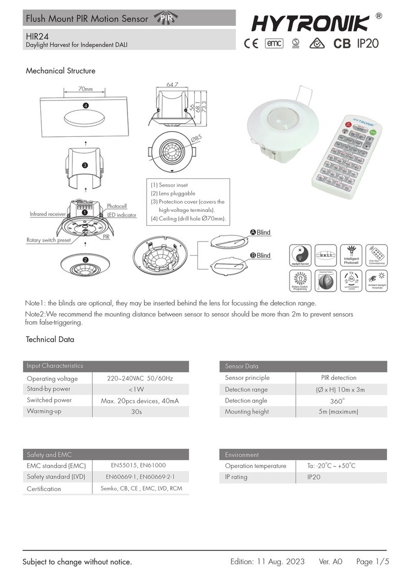 Hytronik HIR24 User manual