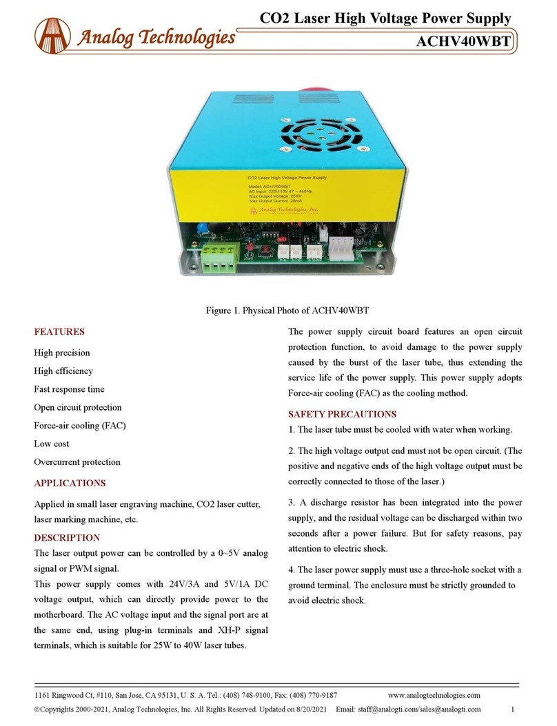 Analog Technologies ACHV40WBT manual