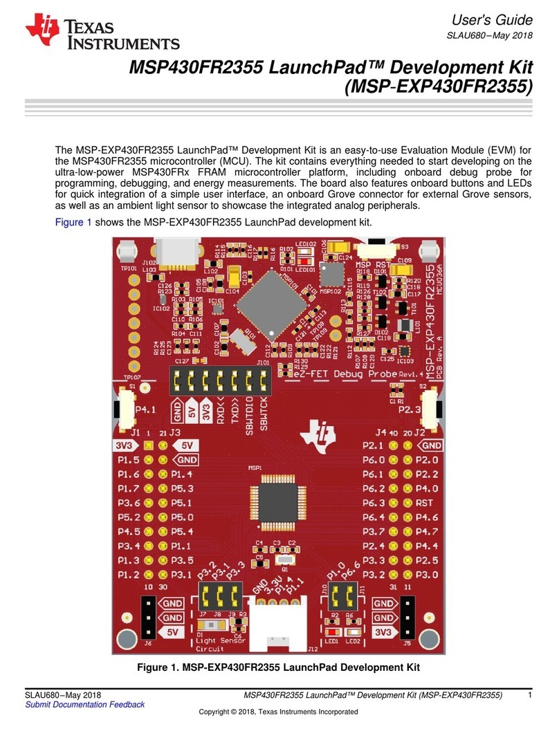 Texas Instruments LaunchPad MSP430FR2355 user guide