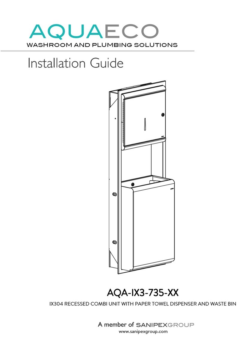 Sanipex AQUAECO AQA-IX3-735 Series installation guide Sanipex AQUAECO AQA-IX3-735 Series installation guide