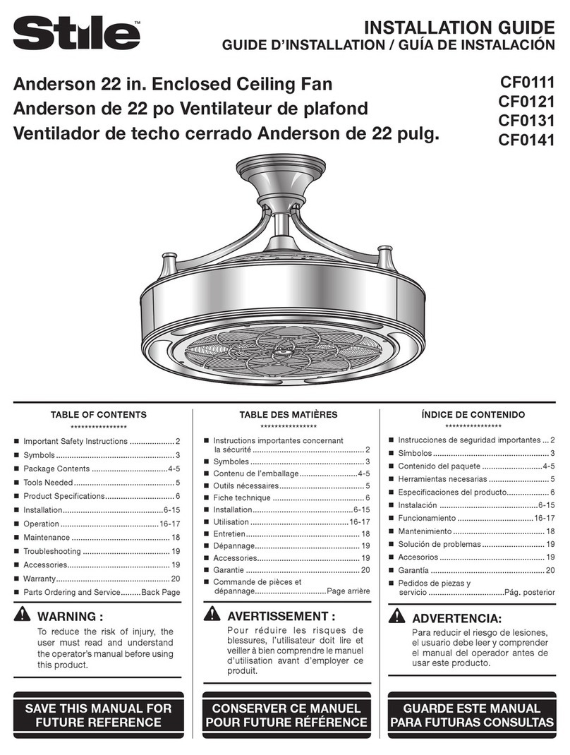 Stile Anderson CF0111 installation guide