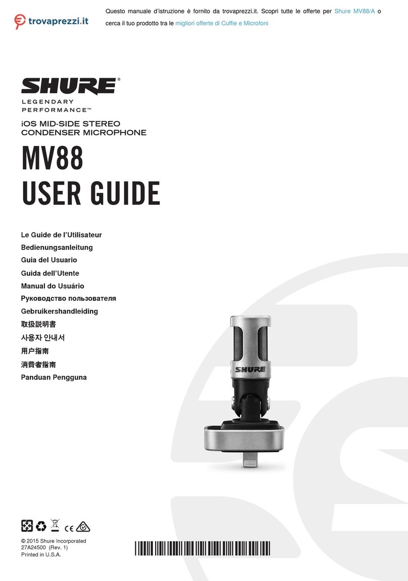 Shure MV88/A User manual Shure MV88/A User manual