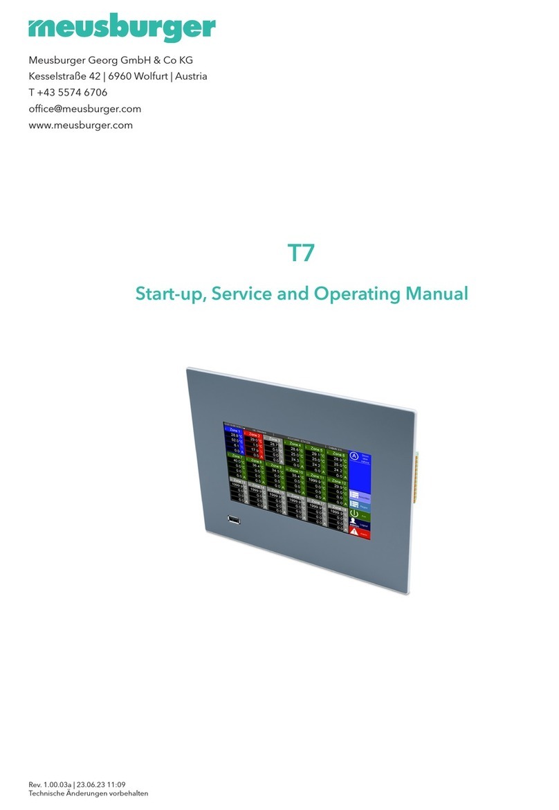 Meusburger T7 Start-up, Service and Operation Manual