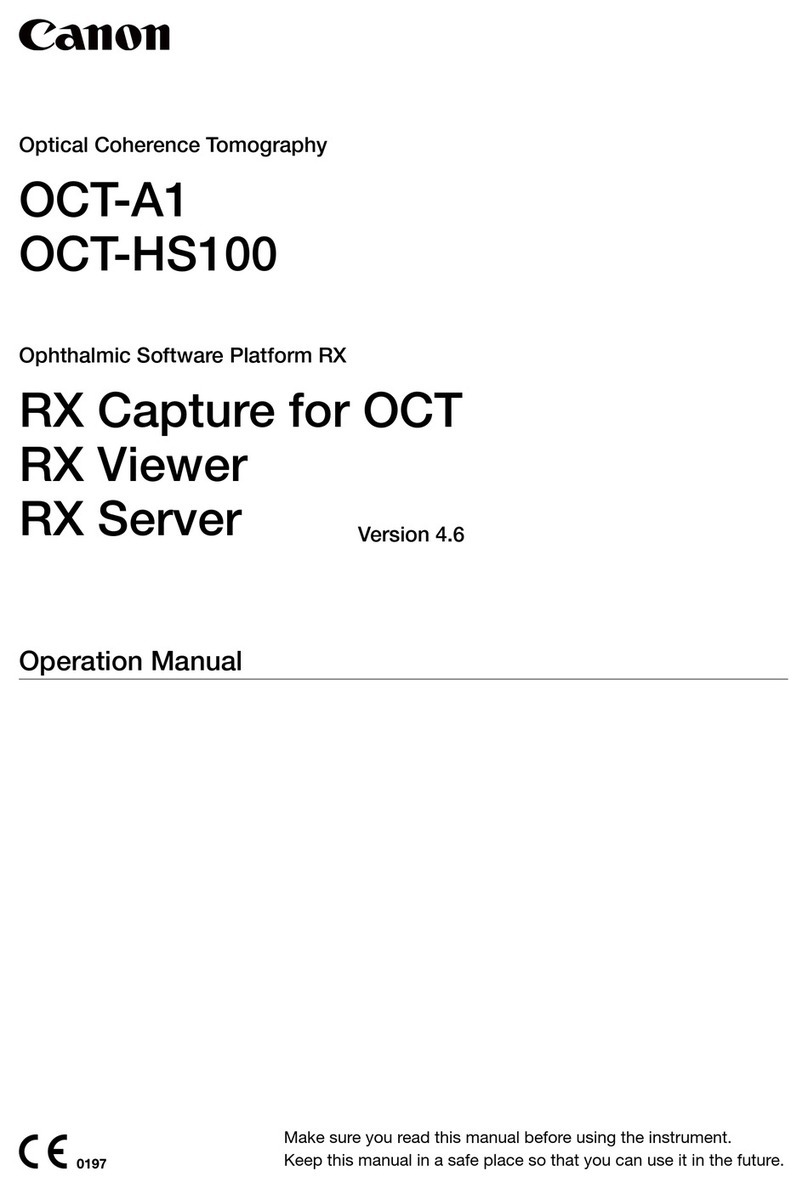 Canon OCT-A1 Operation manual