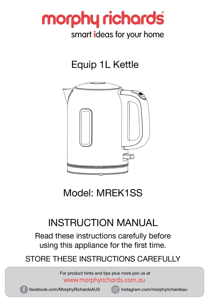 Morphy Richards Equip MREK1SS instruction manual