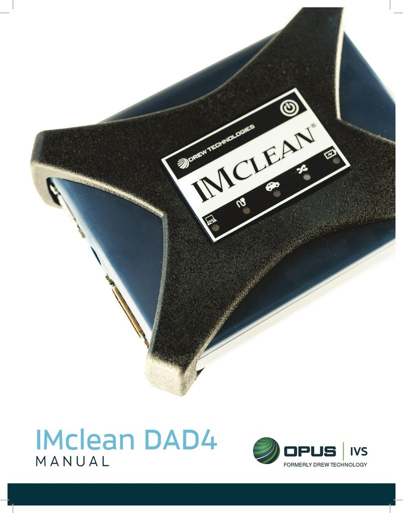 Drew Technologies opus IMclean DAD4 manual