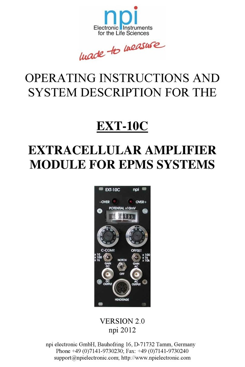 NPI EXT-10C Operating instructions and system description