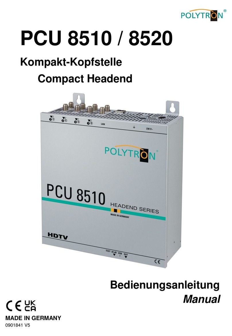 Polytron PCU 8510 User manual