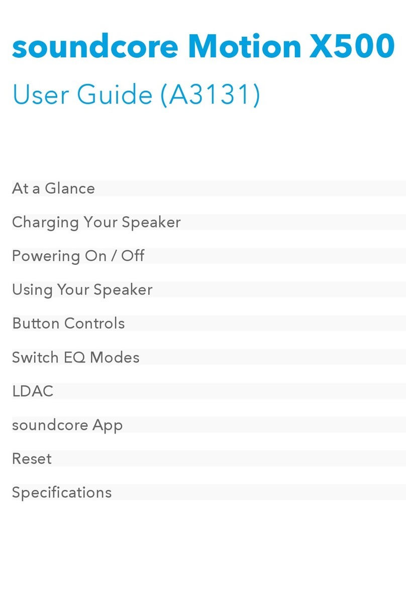 Soundcore Motion X500 User manual Soundcore Motion X500 User manual