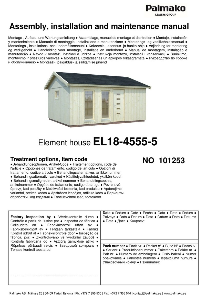 Lemeks Palmako EL18-4555-5 Assembly, installation and maintenance manual Lemeks Palmako EL18-4555-5 Assembly, installation and maintenance manual