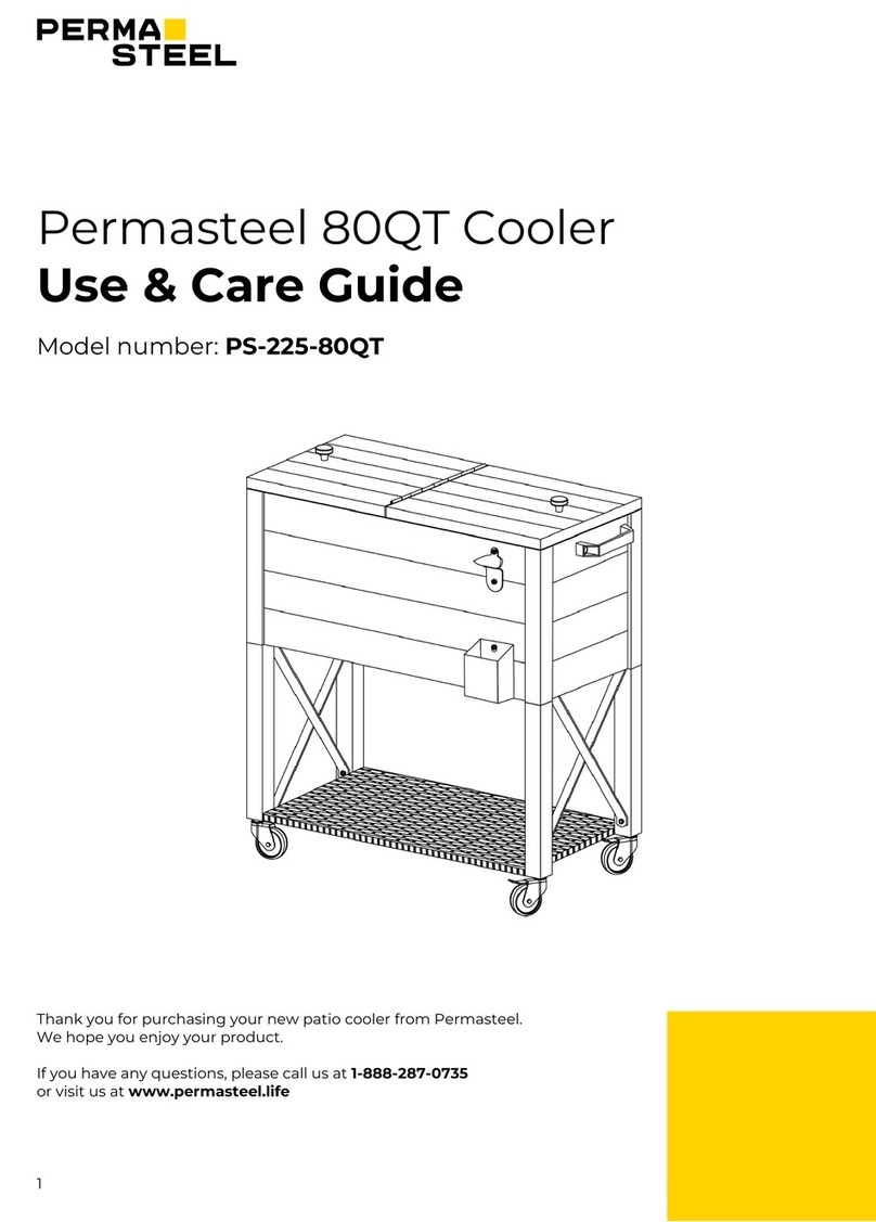 PERMASTEEL 80QT Use & care guide