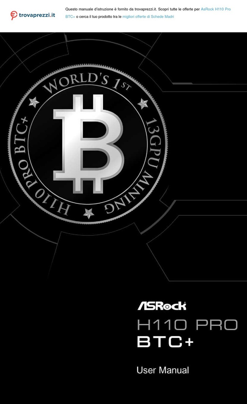 ASROCK H110 Pro BTC+ User manual