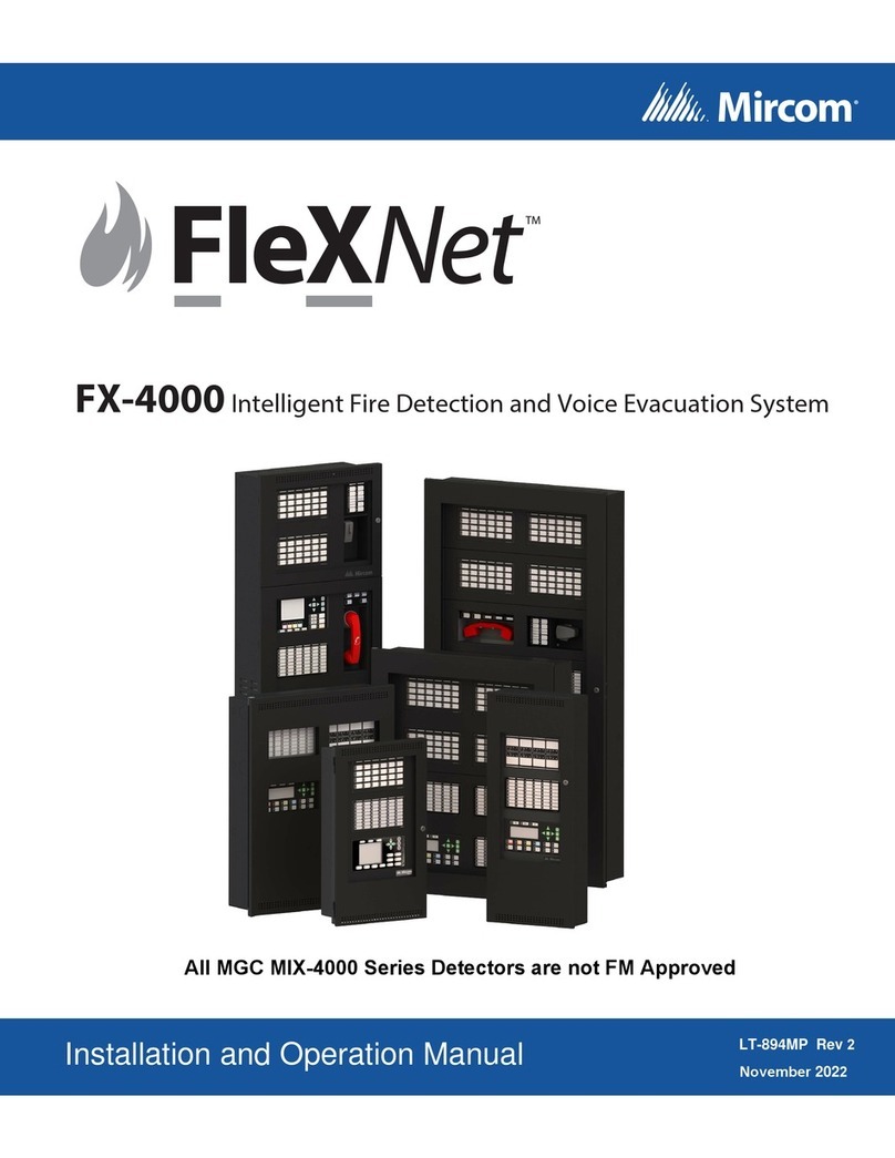 Mircom FleXNet MIX-4000 Installation and operation manual