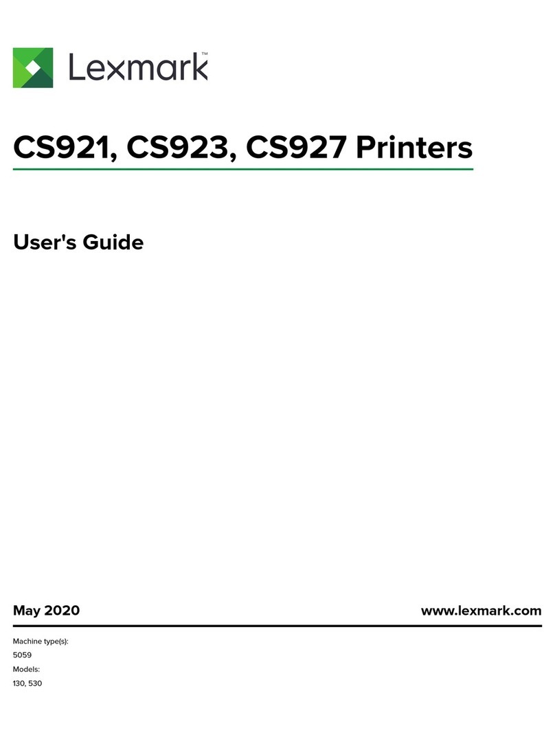 Lexmark CS927 User manual