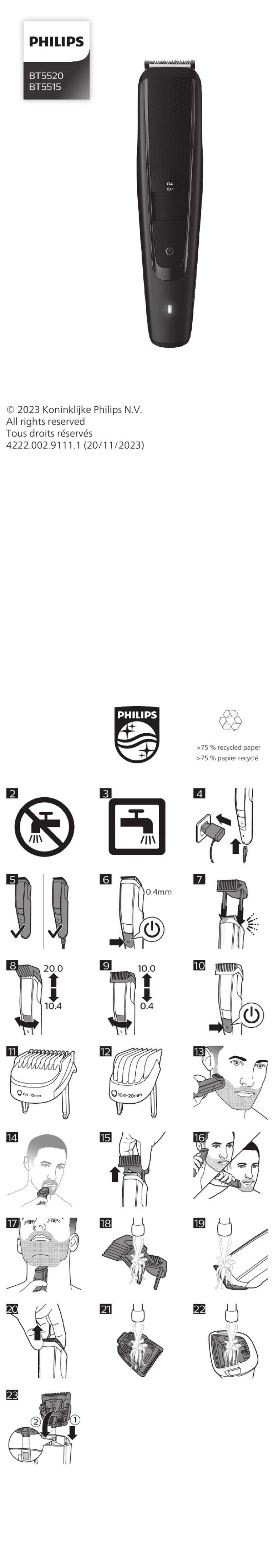 Philips BT5515 User manual Philips BT5515 User manual