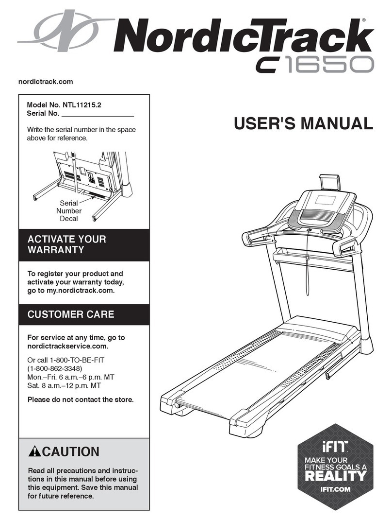 ICON Health & Fitness NordicTrack C1650 user manual