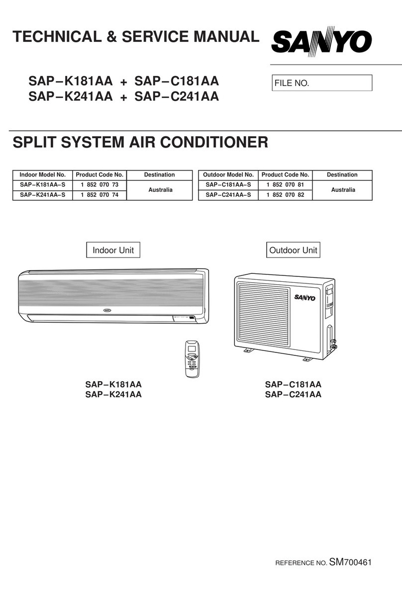 Sanyo SAP-K181AA Operating manual Sanyo SAP-K181AA Operating manual