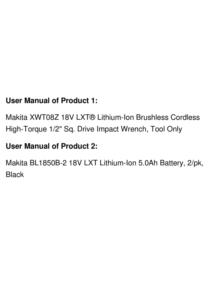 Makita XWT08Z User manual Makita XWT08Z User manual