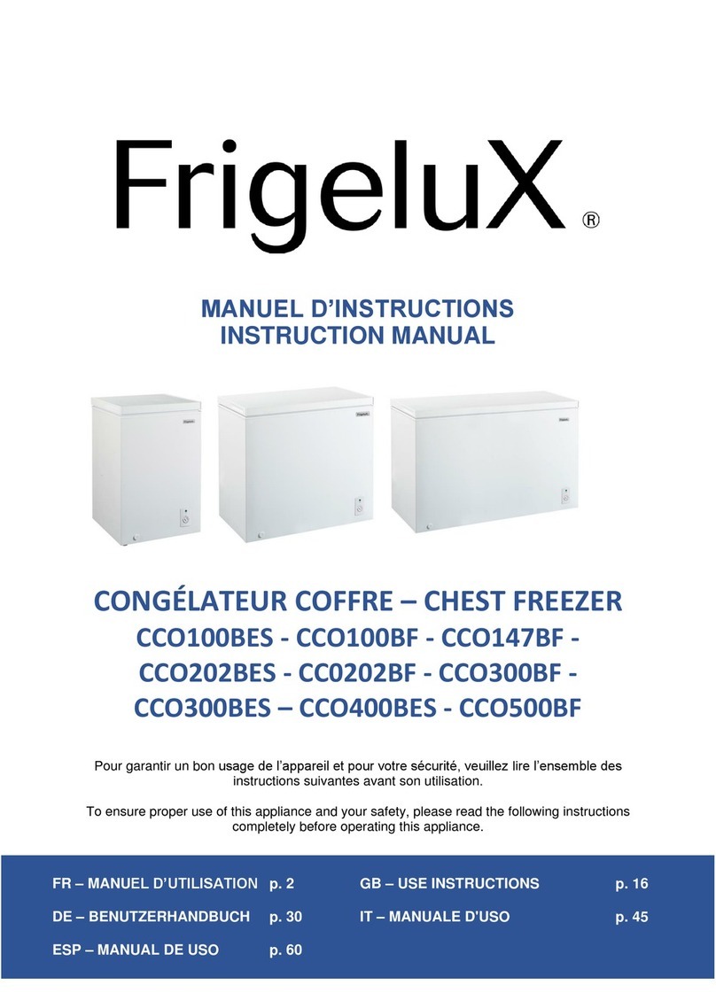 Frigelux CCO300BF instruction manual