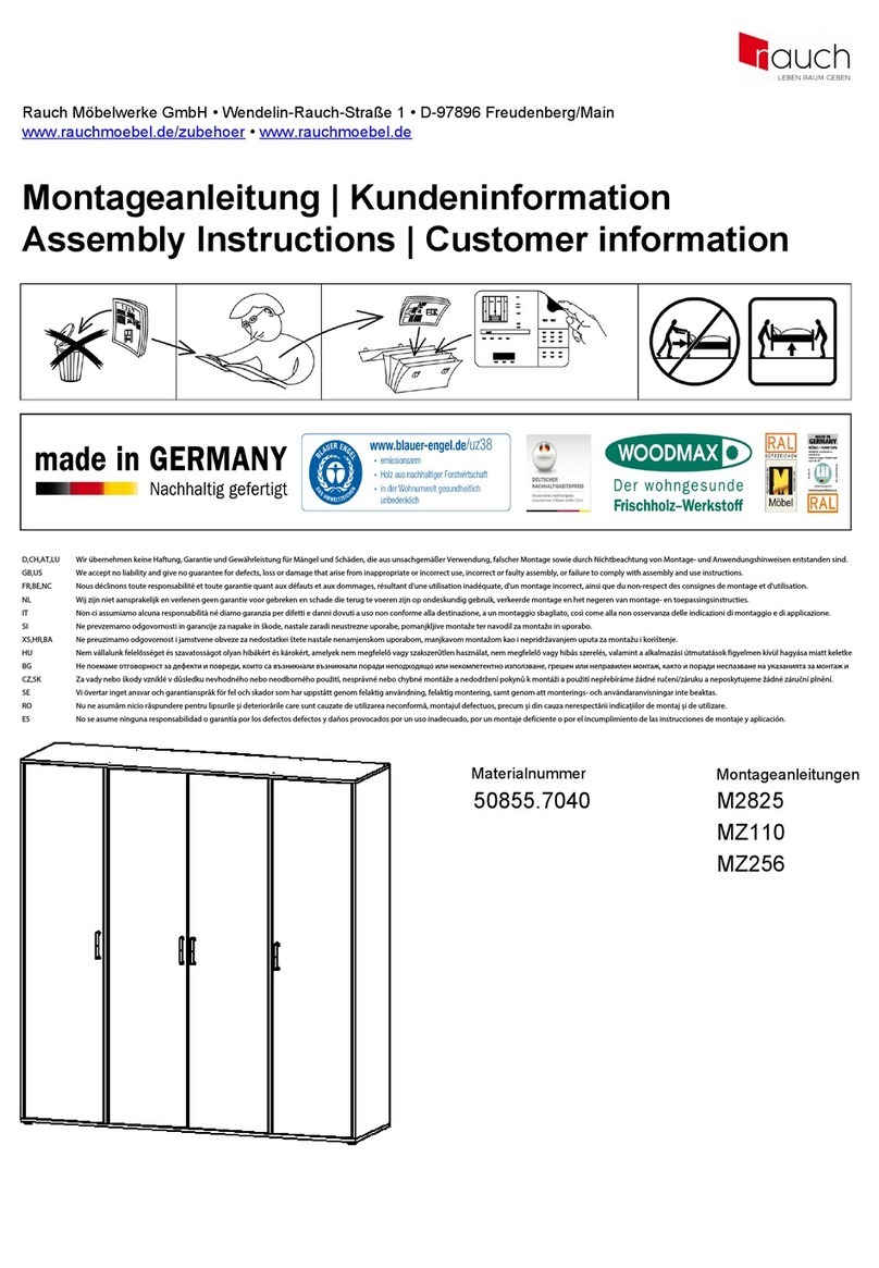 Rauch M2825 Assembly instructions Rauch M2825 Assembly instructions
