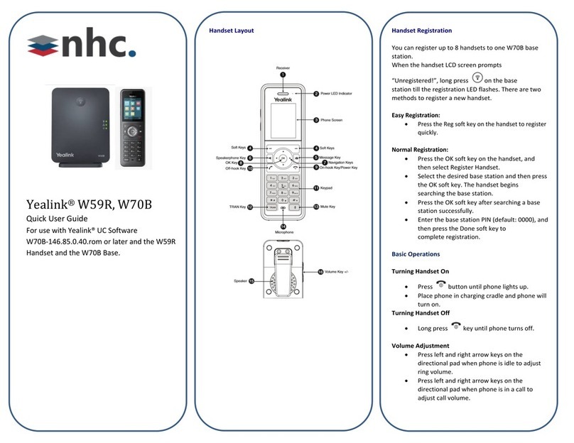Yealink W59R Instruction manual
