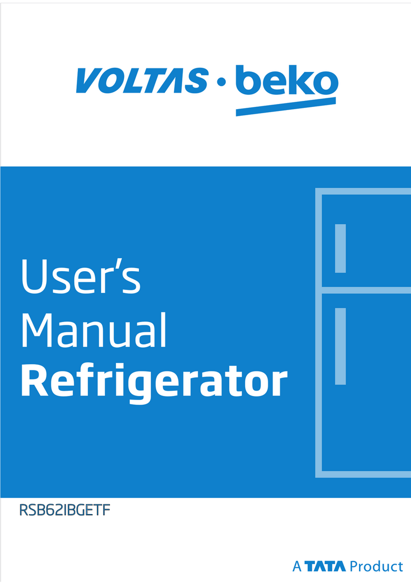 TATA Motors Beko VOLTAS RSB62IBGETF user manual