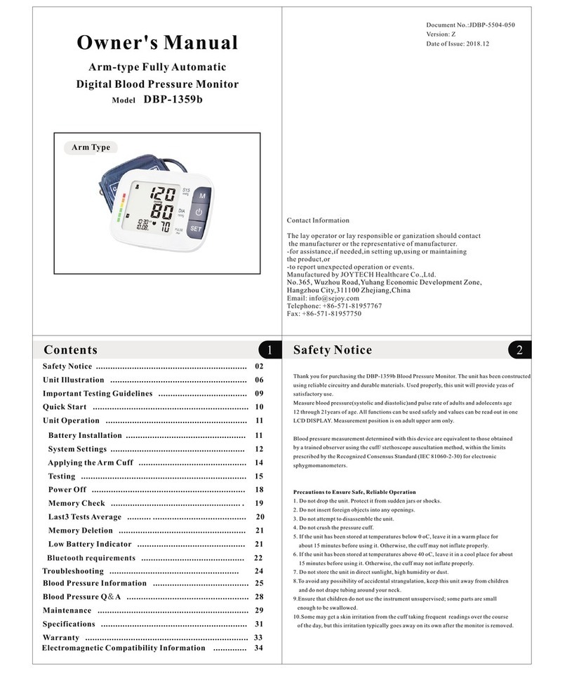 JOYTECH DBP-1359b User manual