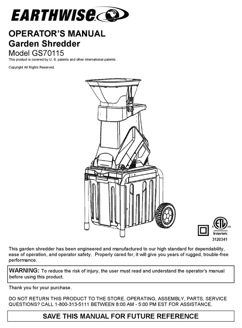 EarthWise GS70115 Operator's manual
