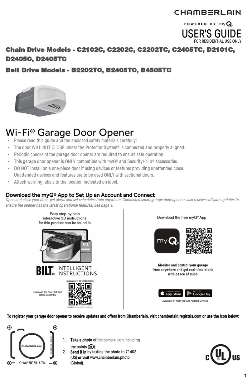 MyQ Chamberlain C2102C user guide
