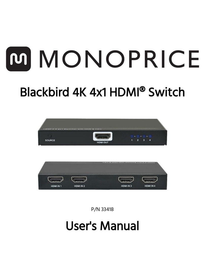 Monoprice Blackbird 33418 User manual Monoprice Blackbird 33418 User manual