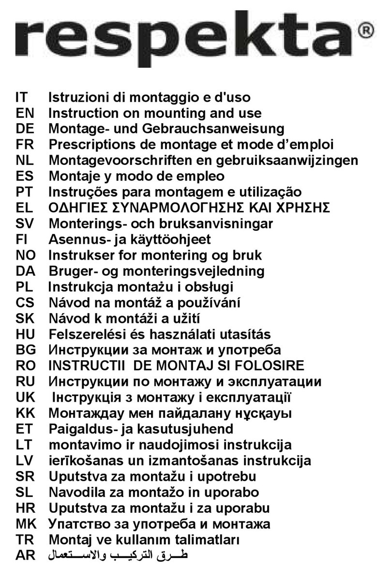 Respekta DH640IXL Instruction on mounting and use Respekta DH640IXL Instruction on mounting and use