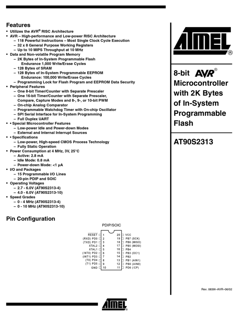 Atmel AT90S4433-8AC User manual