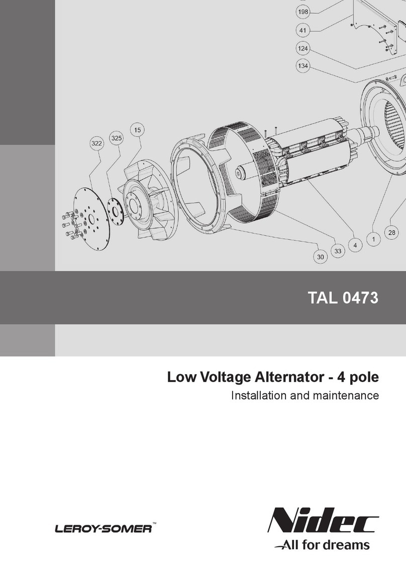 Nidec LEROY-SOMER TAL 0473 Instruction Manual