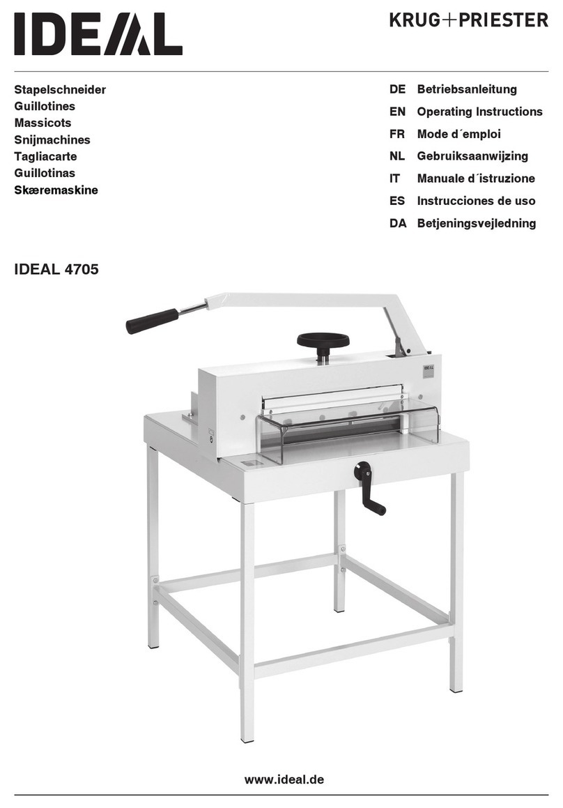 KRUG+PRIESTER IDEAL 4705 operating instructions