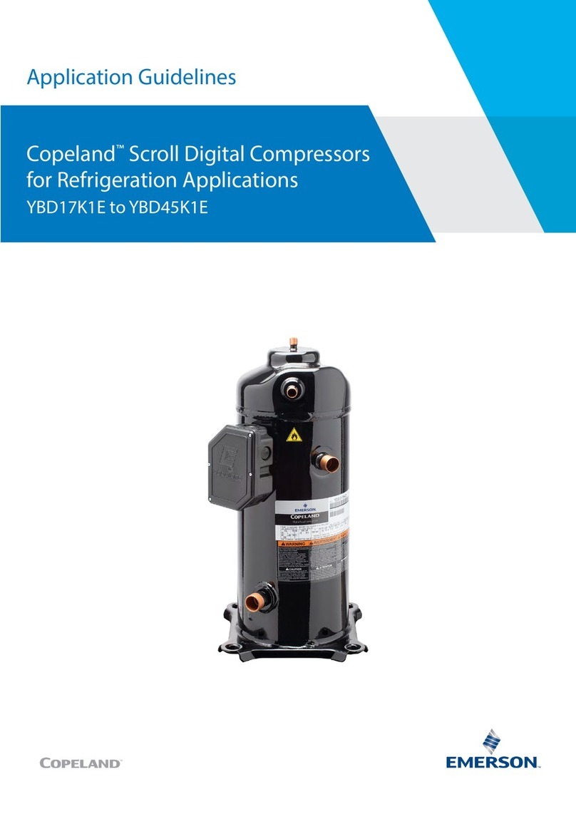 Emerson Copeland YBD17K1E User manual