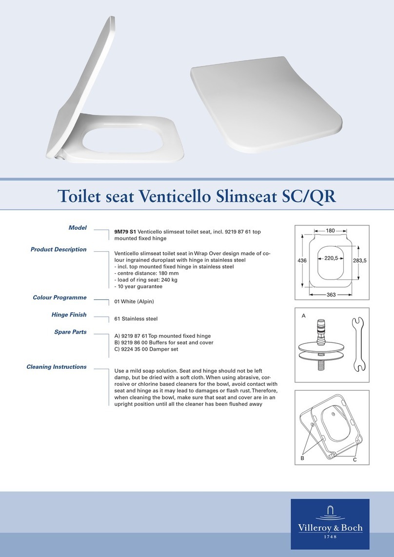 Villeroy & Boch 9M79 S1 User manual Villeroy & Boch 9M79 S1 User manual