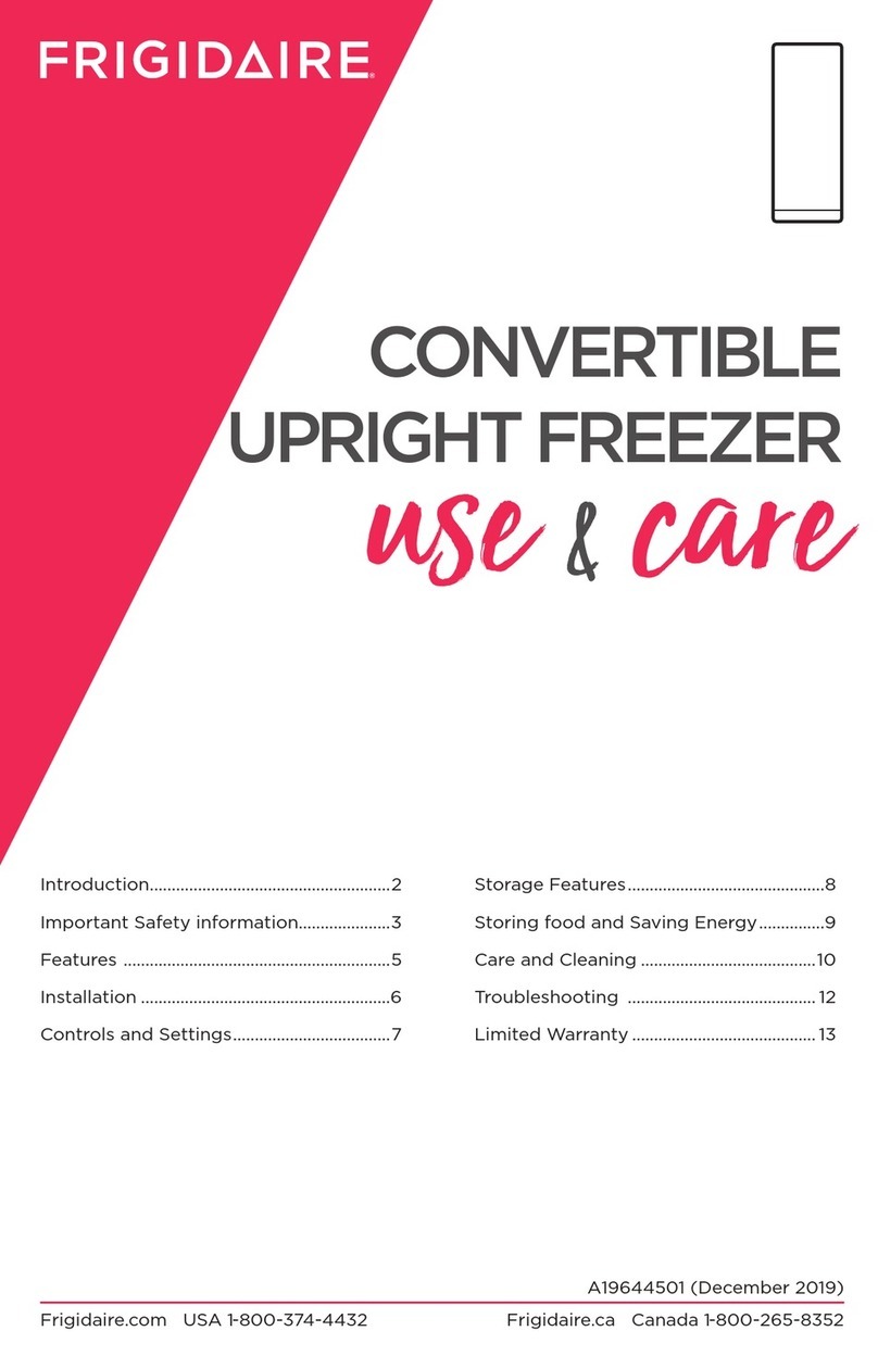 Frigidaire FFFU20F1UW use & care