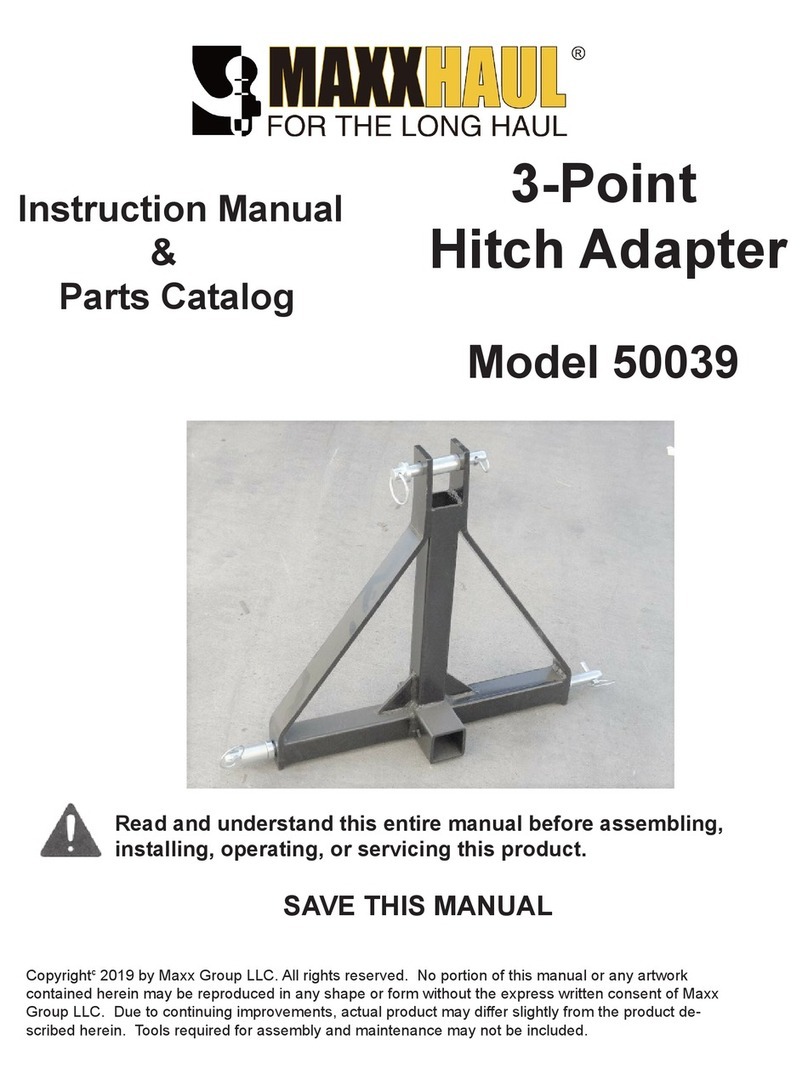 Maxxhaul 50039 Instruction manual parts catalog