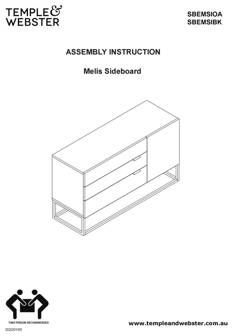 TEMPLE & WEBSTER Melis SBEMSIOA User manual TEMPLE & WEBSTER Melis SBEMSIOA User manual